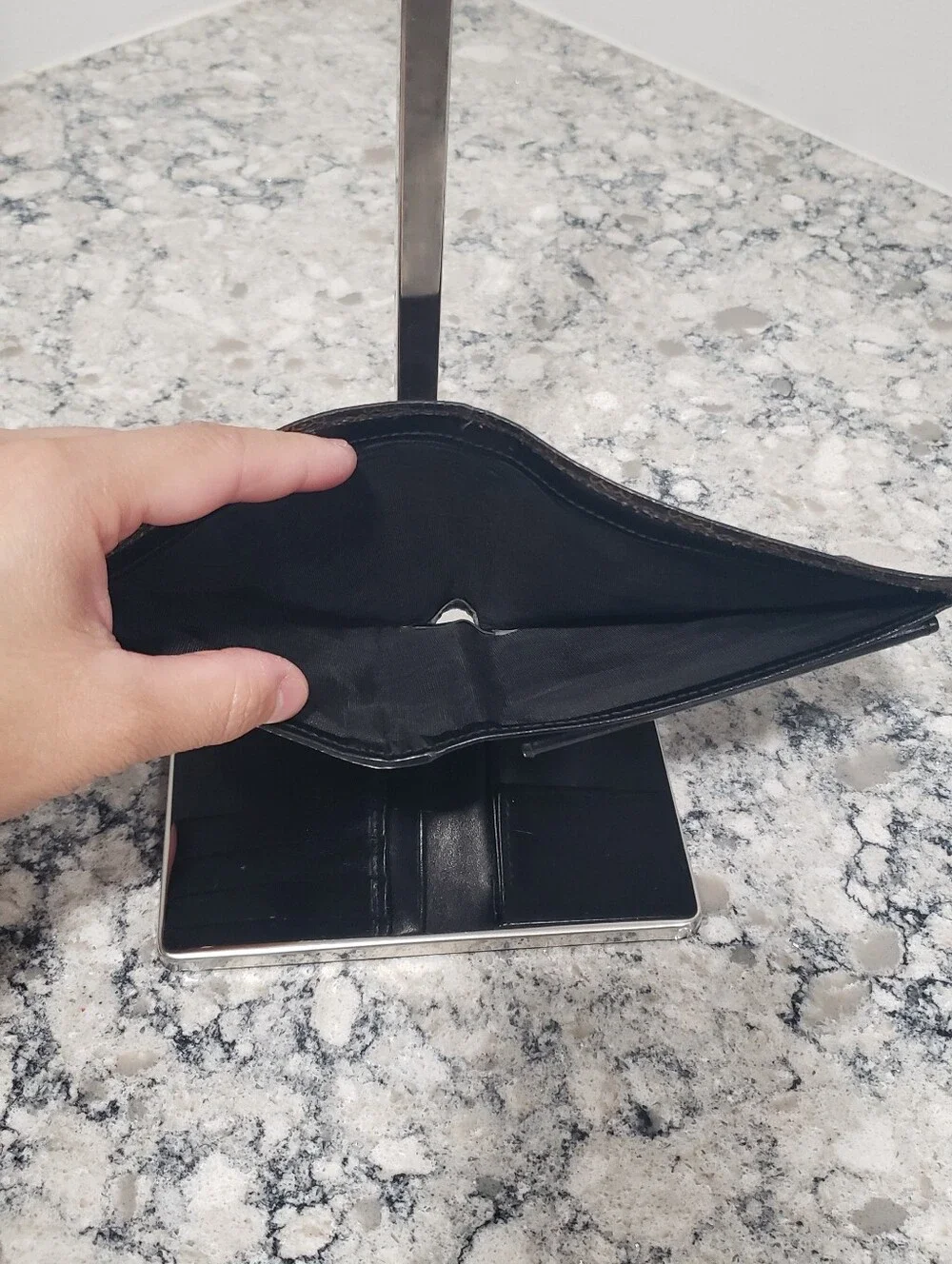 Celine Triomphe Canvas Bifold Wallet With Coin Pocket